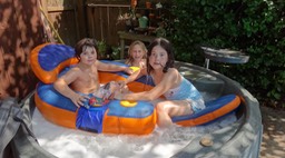 Cousins in the Hot Tub
