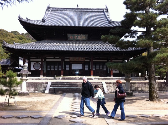 Walking on Temple Grounds